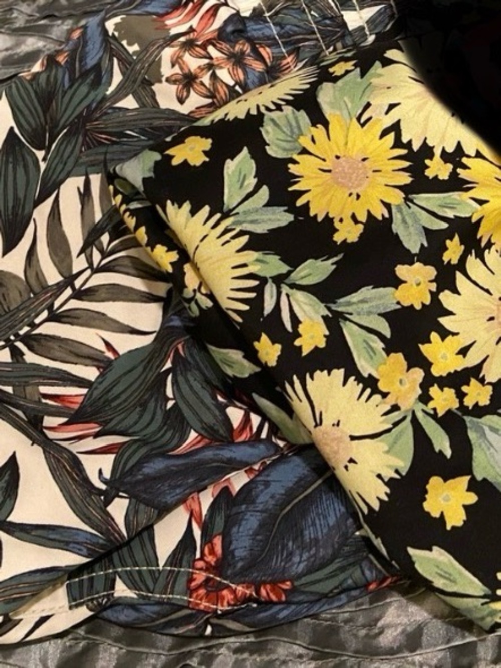 Set Of (2) Men’s Swimming Trunks Design  Sunflower Print & Tropical Large - Picture 3 of 9